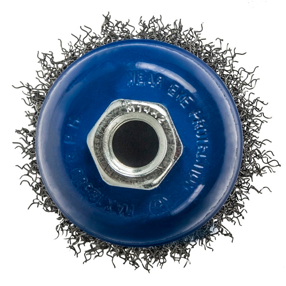 Кордщетка чашеобразная 75 мм М14 для УШМ проволока сталь ПРАКТИКА