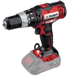 Аккумуляторная дрель-шуруповерт ЗУБР ДШУ-185 ударная (без акк, без з/у)