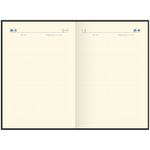 Ежедневник недатированный, А5, 136л., кожзам, Berlingo "DoubleBlack", черный срез, черный, с рисунком