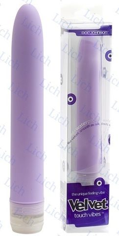 Лавандовый гладкий вибратор VELVET LAVENDER