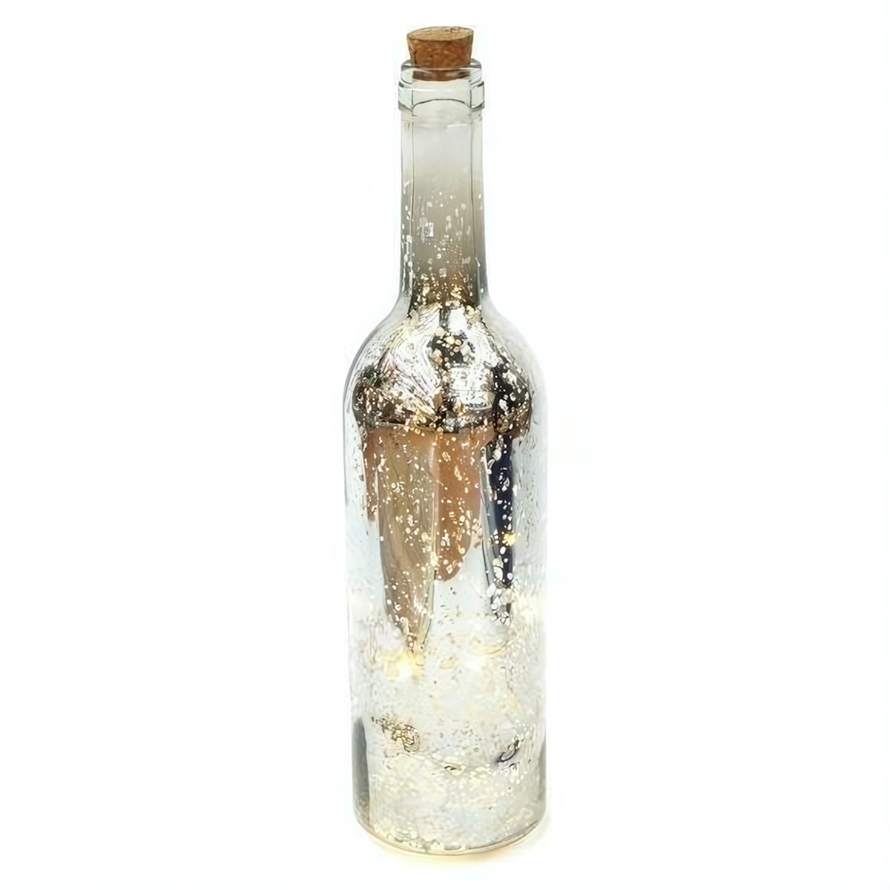 Светильник Джин 6 LED,30см, металлик серебро,элем. пит. не вх. в комплекте