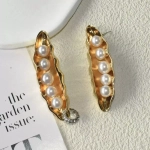 Серьги золотые Горошек, Золотые