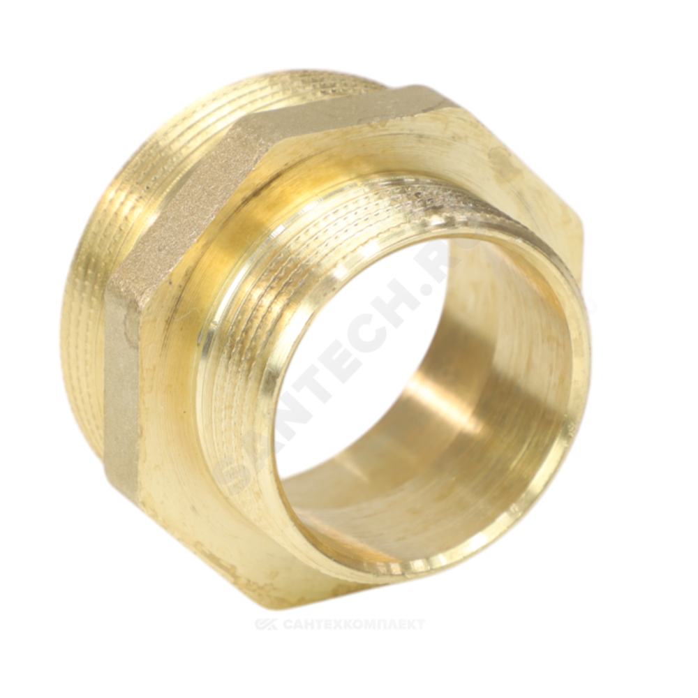 Ниппель латунь переходной Ду 40х32 (1 1/2"х1 1/4") НР LD LD.65.503.40х32