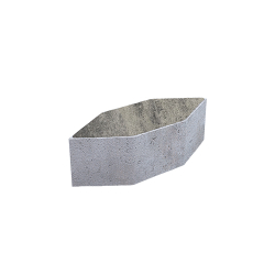 Тротуарная плитка СКОШЕННЫЙ ШЕСТИУГОЛЬНИК - Листопад гладкий Антрацит