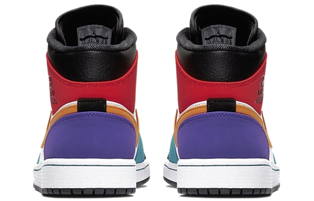 Кроссовки Jordan Air Jordan 1 Mid Whiteredmulti