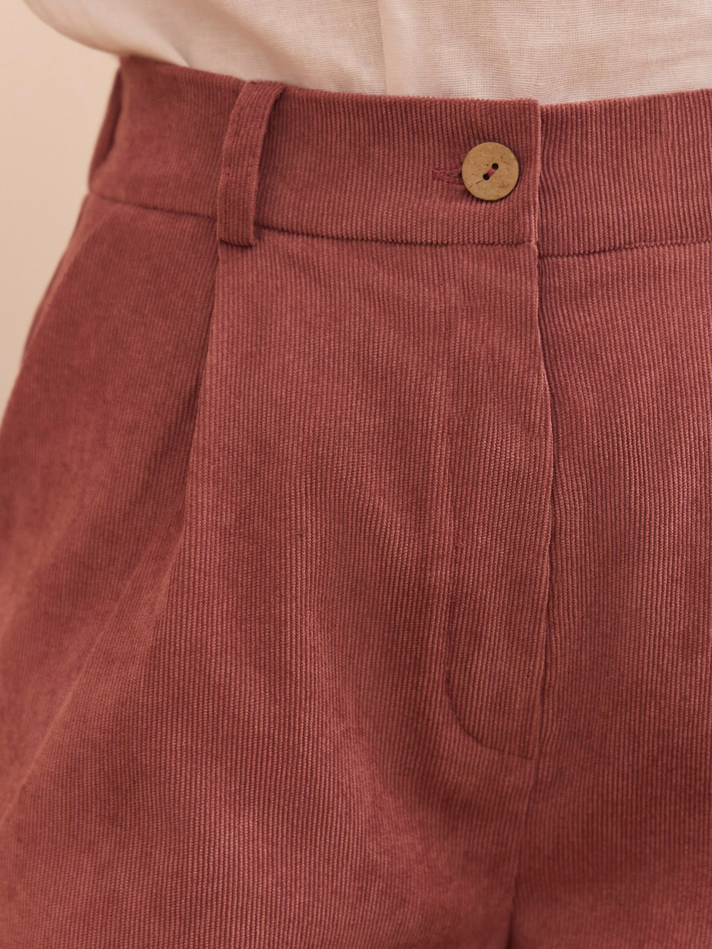 Брюки палаццо вельветовые