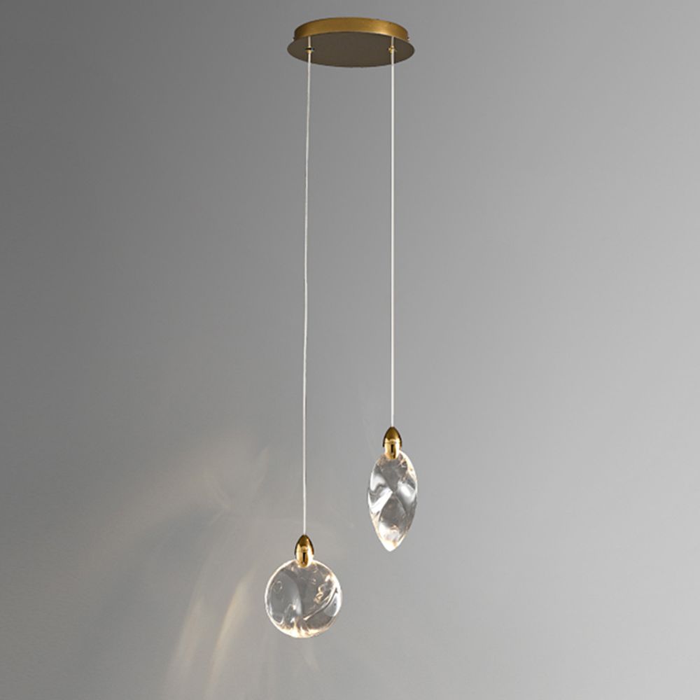 Подвесной светильник MT9176-2H titanium gold