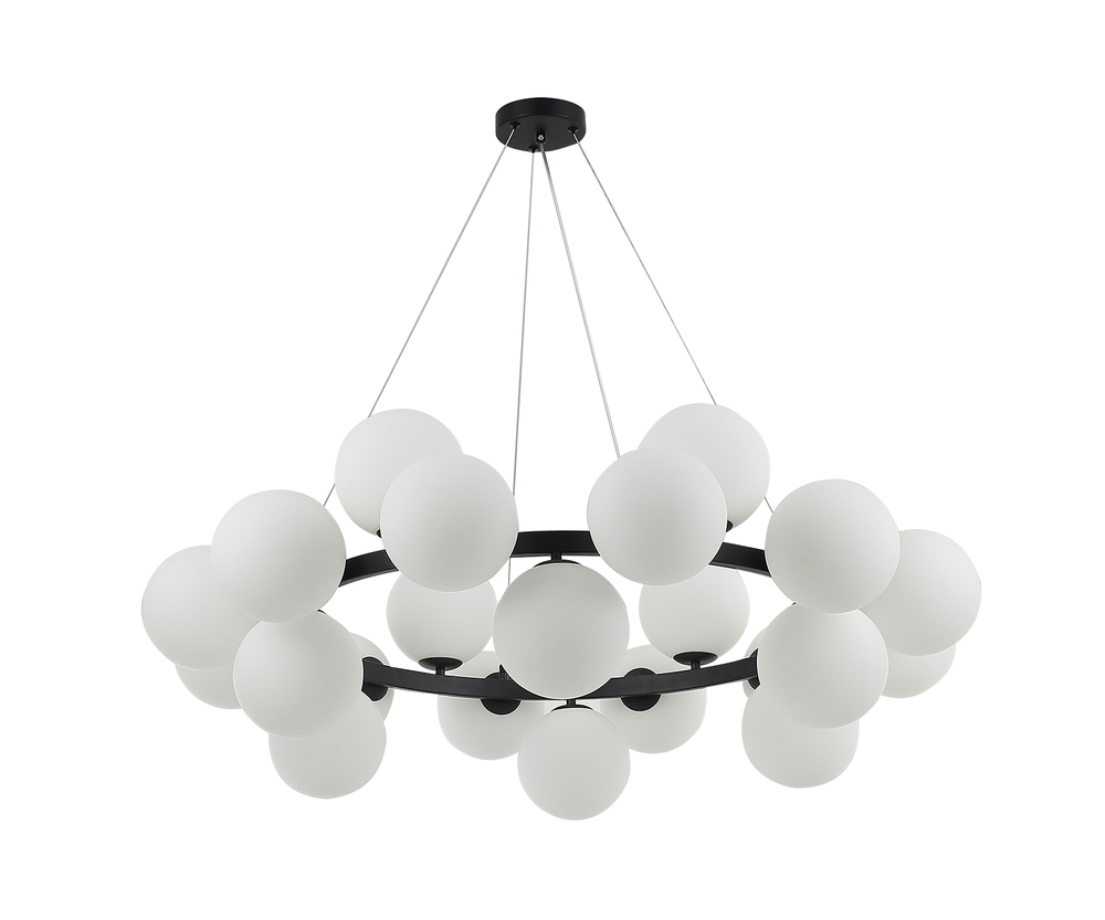 07508-24,19 Люстра Сида черный E14 24*10W