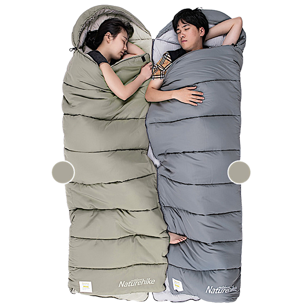 Спальный мешок Одеяло Naturehike CNK2350WS023 M400 ( 220 х 80см 1.85кг +1/-4/-18 ) Ультралёгкий хлопковый с капюшоном -