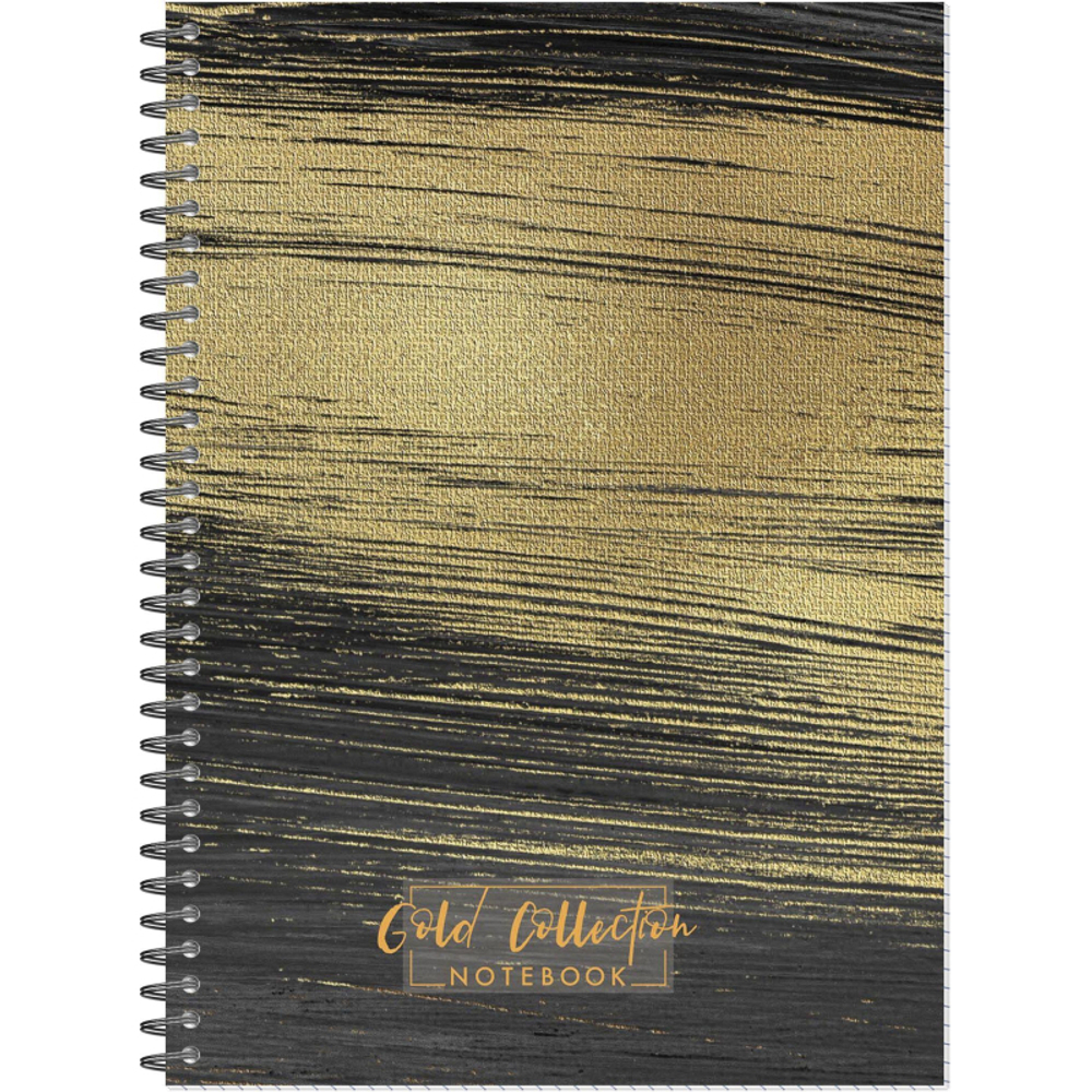 Бизнес-тетрадь А4 96л Attache Selection Gold Collection клет,спир,карт,черн
