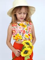 02-162-3 Комплект для девочки (топ+ брюки)