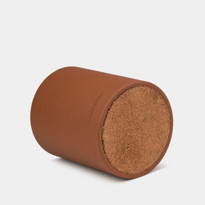 Подставка для ручек из кожи теленка, цвета карамель