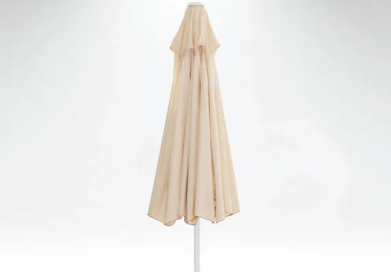 Зонт пляжный профессиональный Kiwi Clips, Ø250 см, белый, тортора