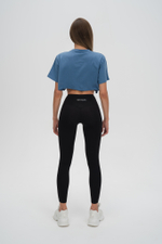 Свободная хлопковая футболка FREEDOM Gantelka синяя