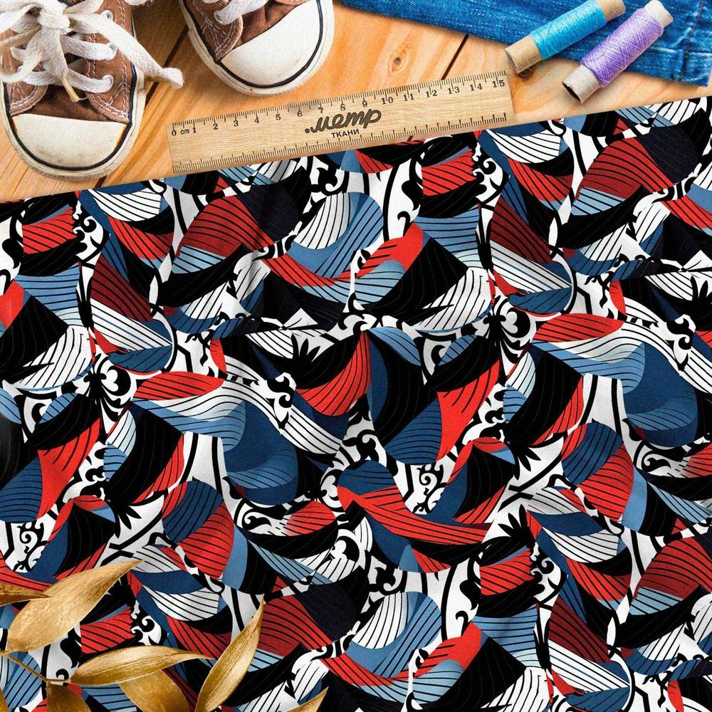 Ткань Барби фантазийный калейдоскоп