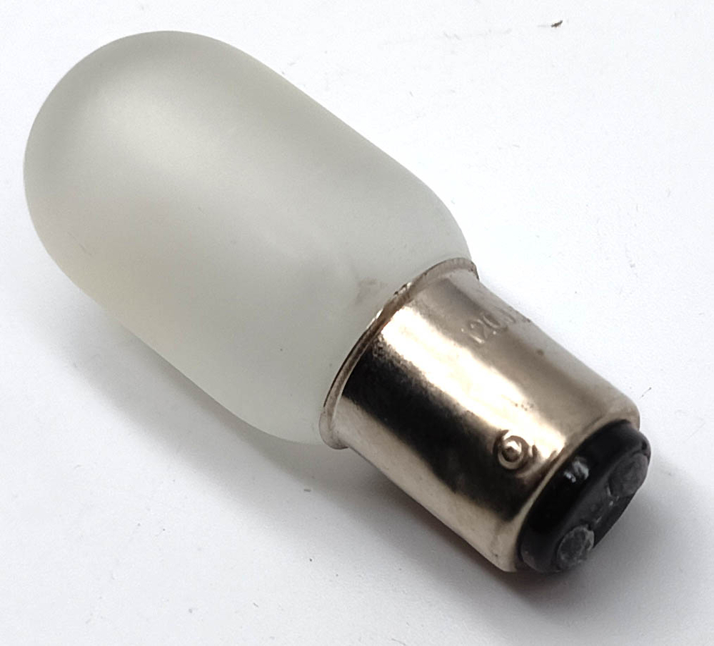 10шт Лампа накаливания Лисма РН 120-15, 120В 15Вт, B15d, d20х55мм (узкая колба)