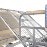 Кровать электрическая Med-Mos DB-2B с поворотным креслом в правую сторону (светлое дерево)