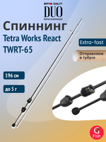 Спиннинг для рыбалки DUO Tetra Works React TWRT-65, 196 см, до 5 г