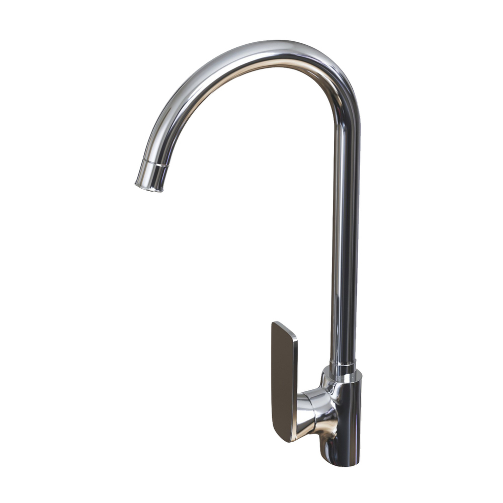 Смеситель для кухни 40k MIXLINE ML12-032 высокий излив боковая ручка п/гайку (без подводки)