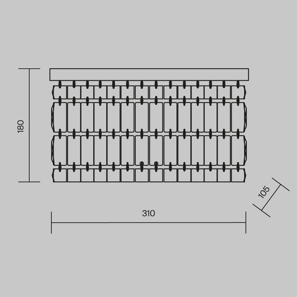Настенный светильник (бра) Maytoni DIA005WL-02G