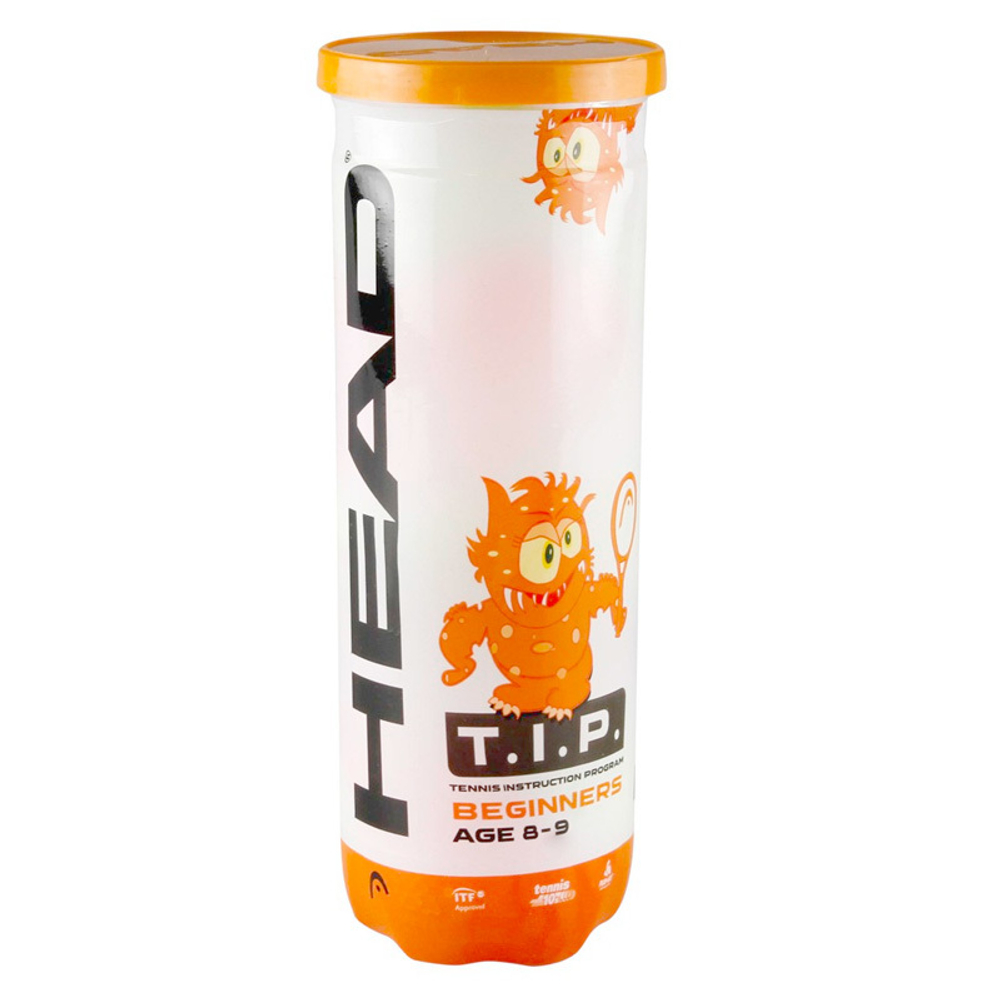 Мячи для большого тенниса детский HEAD T.I.P Orange 578123, 3шт.