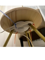 Торшер напольный с абажуром в гостиную современный