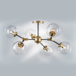 785063 Люстра BETA 6x40W E27 ЗОЛОТО/ЧЕРНЫЙ