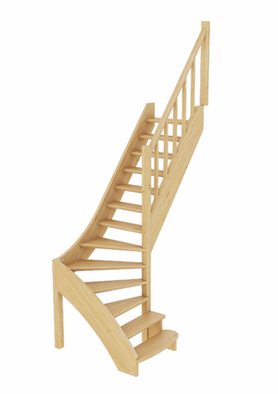 Лестница на второй этаж ЛС-07м/4 Правая