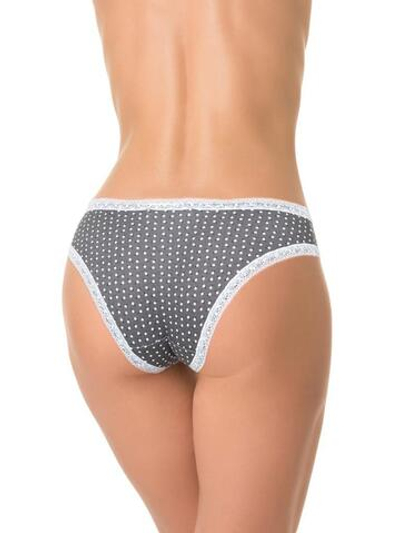 Трусики-слипы в горошек (Размер: M) (Цвет: серый)