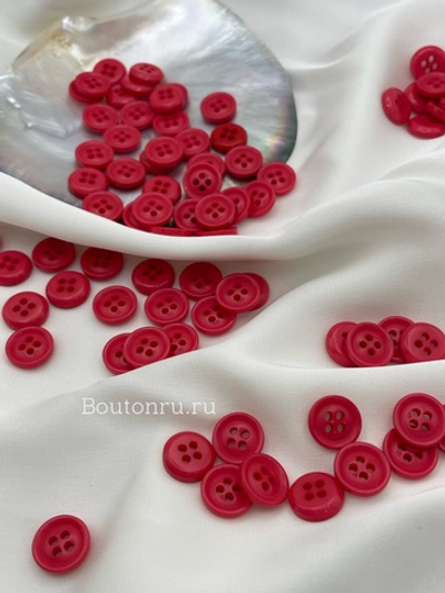 Пуговицы на прокол красные