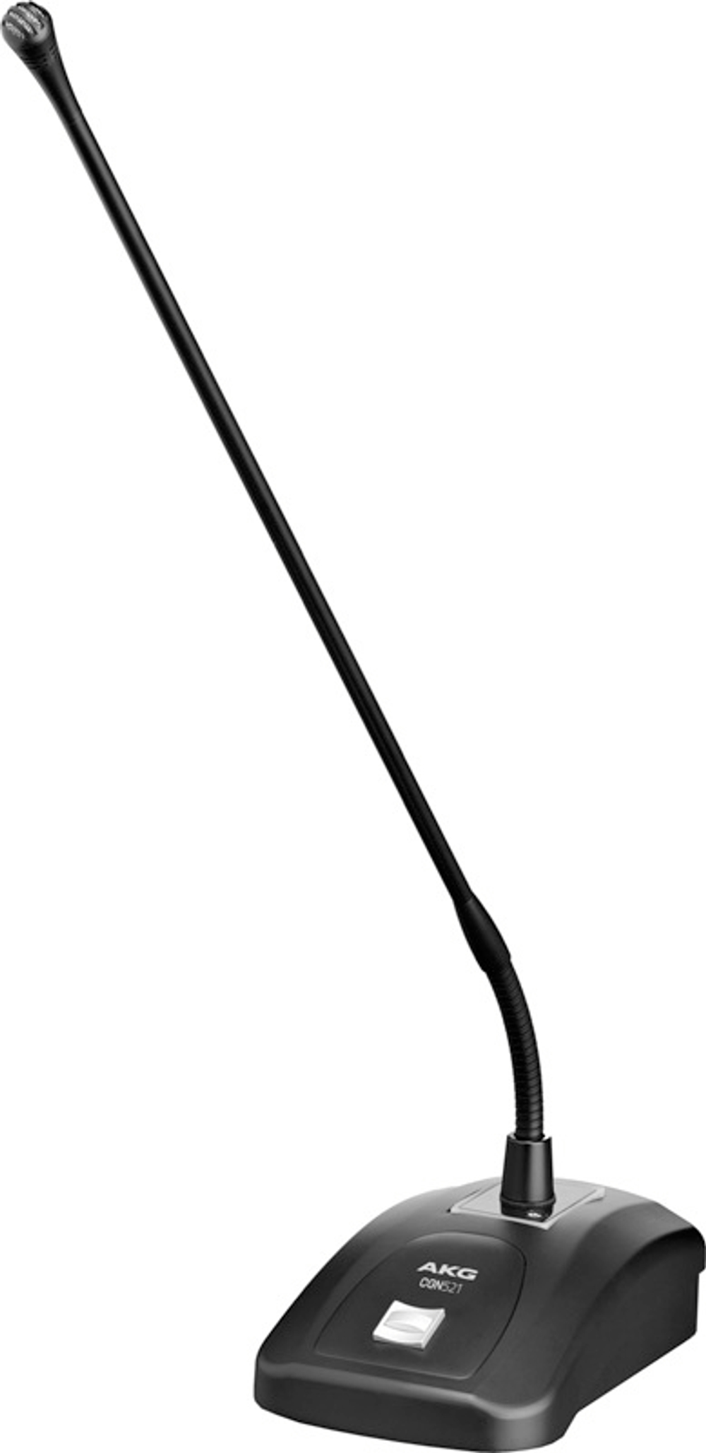 настольный 50см. конденсаторный кардиоидный микрофон типа Gooseneck на металлической подставке с программируемым переключателем