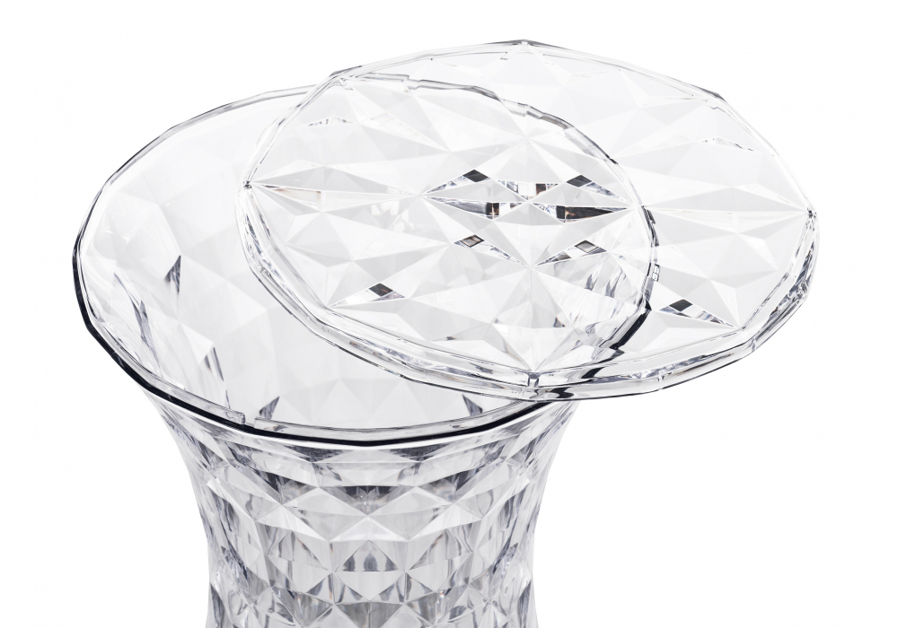 Журнальный стол Woodville Button 30x47 clear