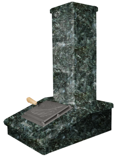 Облицовка на трубу - Серпентинит, высота 790 мм