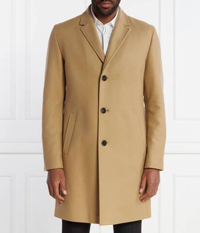 Хлопковое пальто malto HUGO - коричневый(50501968)