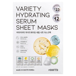 OOTD, Увлажняющая тканевая маска с разнообразной сывороткой, 12 шт., 25 г (0,88 унции)