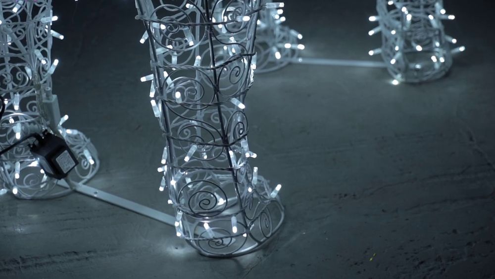 Светодиодная фигура "Медведь" ажурный каркас