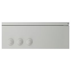 Корпус металлический навесной ЭРА SIMPLE ЩУ-3-1-1м 2-х дверный (445х400х155)герм замок IP54 У2 серый | Корпуса металлические учетно-распределительные