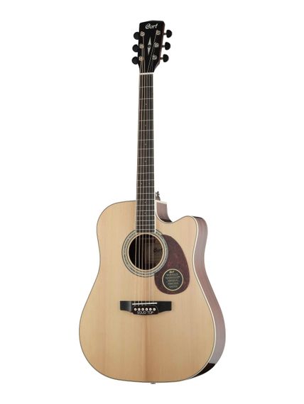 Cort MR710F-NAT-WBAG MR Series - электро-акустическая гитара, цвет натуральный глянцевый