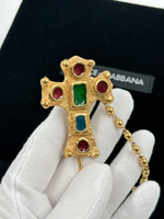 Брошь булавка Крест Dolce & Gabbana