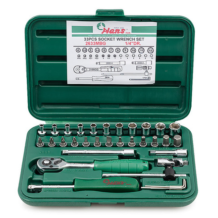 Набор инструментальный 1/4' Hans, 2633MBG