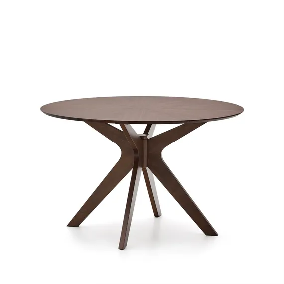 Стол Naanim Ø120 см из орехового шпона