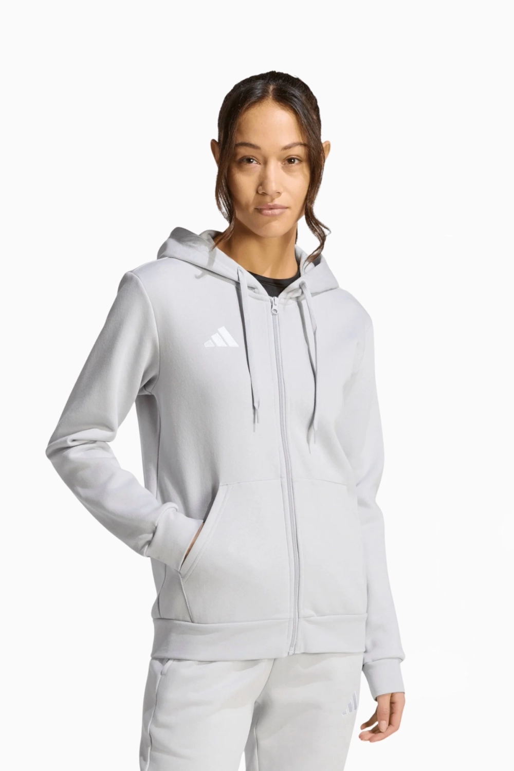 Кофта adidas Entrada 26 Sweat Full-Zip - серый
