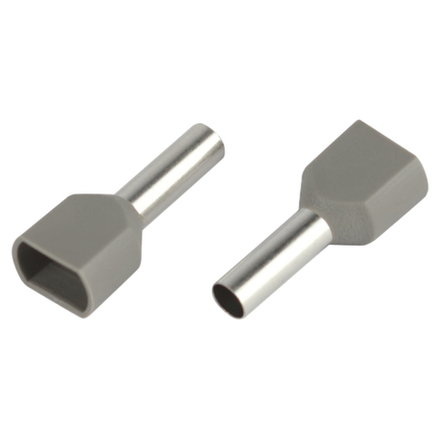 Наконечник-гильза ЭРА NO-225-105 двойной НШвИ 4.0-12 с изолированным фланцем упаковка 50 шт