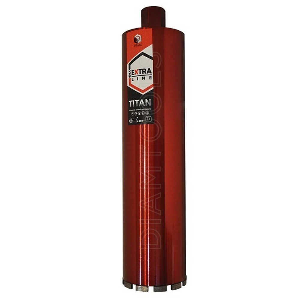 Коронка алмазная Diam САМС 132x450х11x1,1/4UNC Extra Line Titan (железобетон) 313004