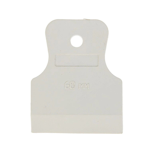 БИБЕР 35266 Шпатель резиновый белый 60мм