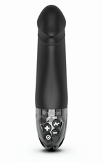 Черный вибратор с электростимуляцией Real Deal Neal - 16,5 см. (Цвет: черный)