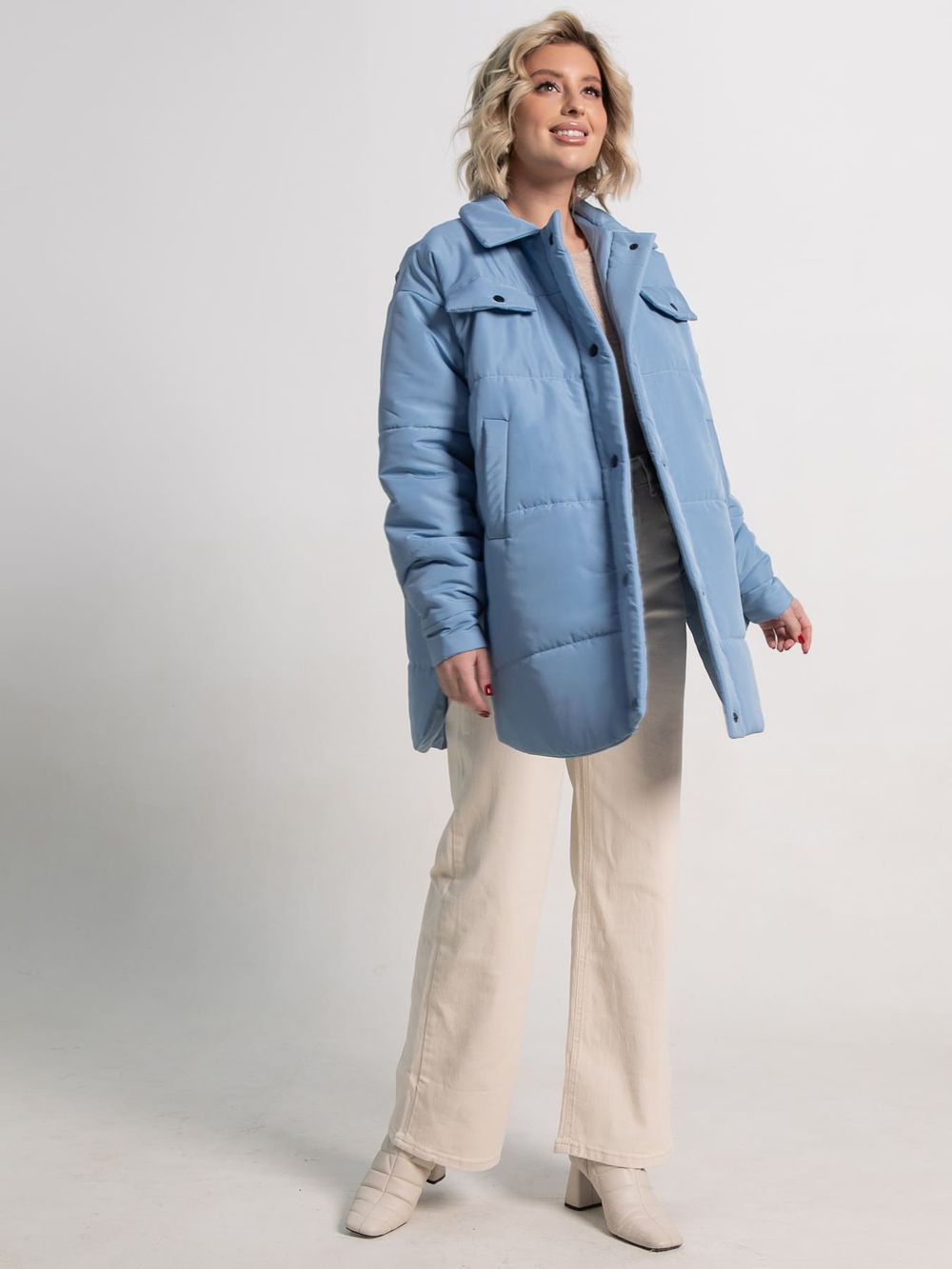 Куртка демисезонная Асель (голубая) Б15317-39М LT Collection