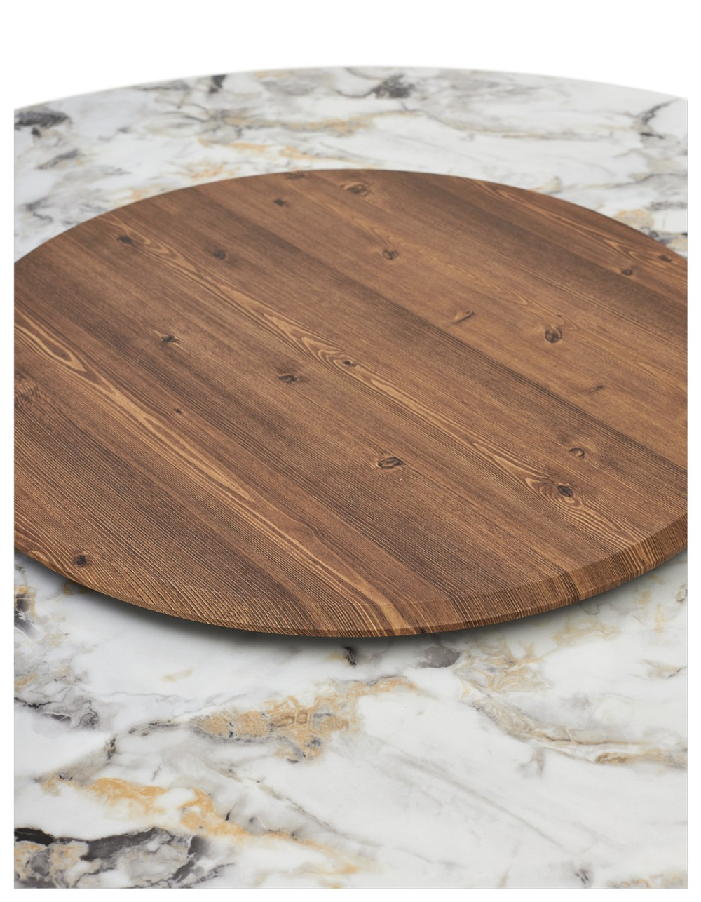 Стол М-City DISAUR Колизей D137 Арктика (Arctic Ocean), керамика, Черный