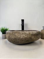 Раковина из речного камня RS-65959 46х37х15 из натурального камня