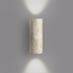 6625/2W HIGHTECH ODL24 179 Настенный светильник бежевый/металл/камень (травертин) IP20 LED GU10 2*7W 220V TRAVERTINO